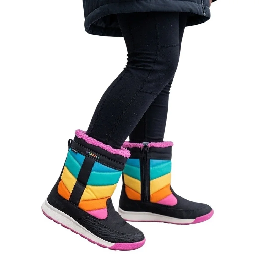 Merrell Kids Alpine Puffer Waterproof Snow Boot Multi Insulated -25F Rated 4